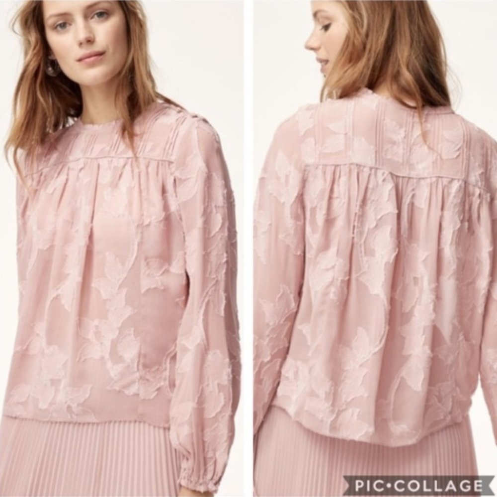 EUC Aritzia Wilfred Free Blush Mauve Lourdes Top